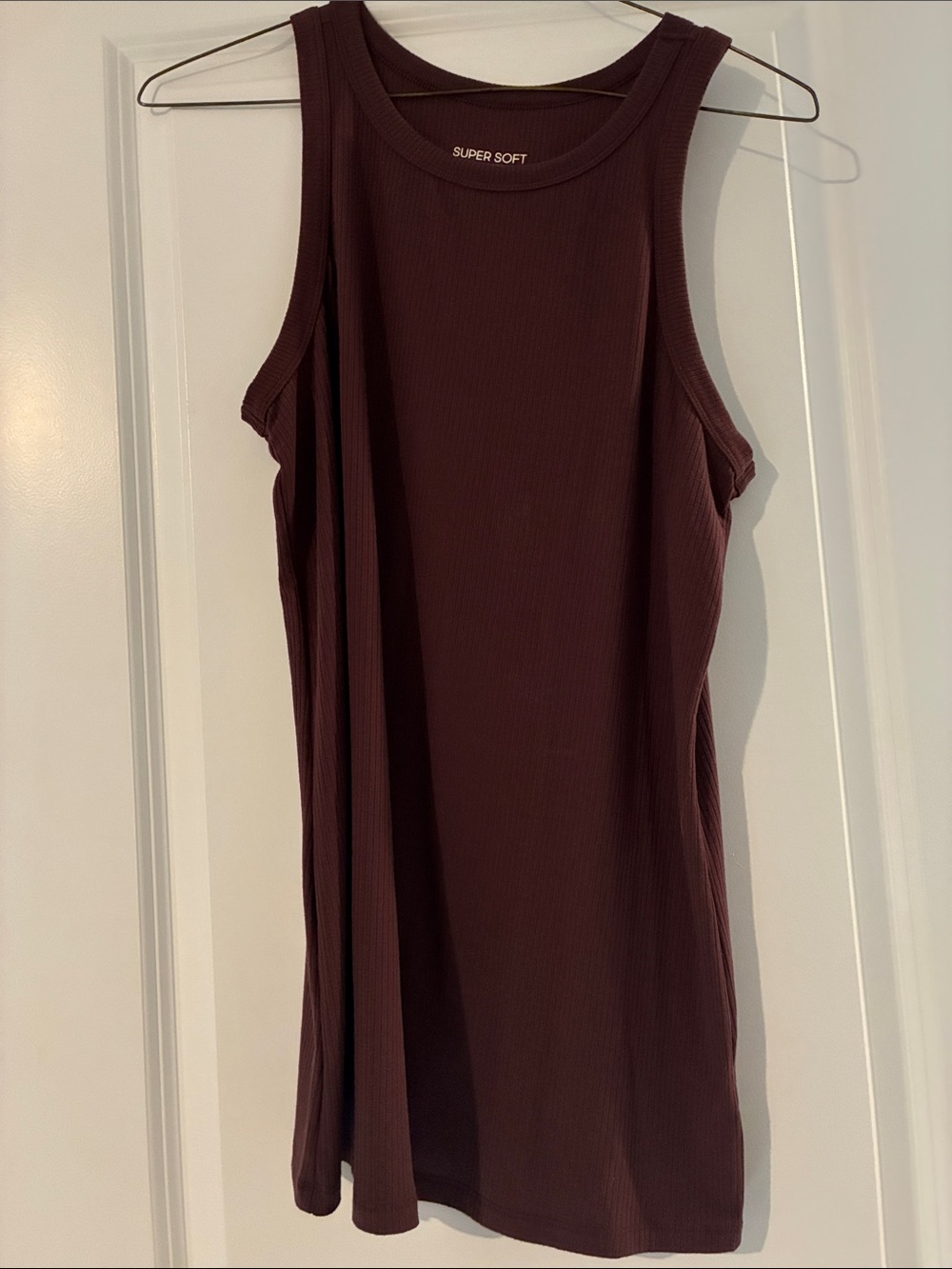 torrid Ribbed Scoop Neck Tank - Plum